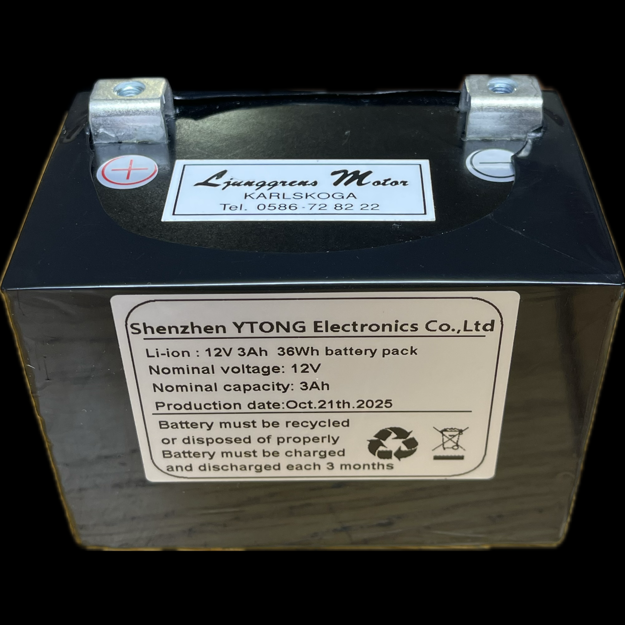 Nytt Super Batteri 3Ah med extrem snabb start